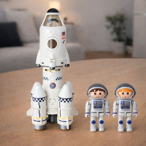 Zabawka Edukacyjna Rakieta Kosmiczna 5w1 Astronauci Światła Dźwięki
