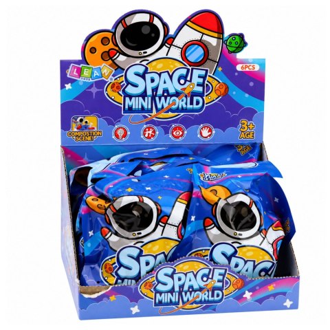 Mini Baza Figurki Kosmonauta Zestaw Kosmiczny Planety Space Mini World