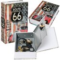 Książka Sejf Na Klucz Mała Kasetka Skrytka Na Pieniądze Route 66