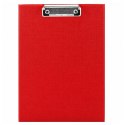 Deska Podkładka z Metalowym Klipem Clipboard Do Pisania A4 Czerwona
