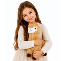 Pluszowa Alpaka Lama Maskotka Przytulanka Miękkie Futerko Kremowa 38 cm