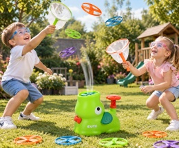 Gra Zręcznościowa Złap Frisbee Słoń Katapulta Zielony