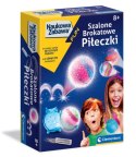 Naukowa Zabawa Mini Laboratorium Szalone Brokatowe Piłeczki Język Polski Clementoni 50702