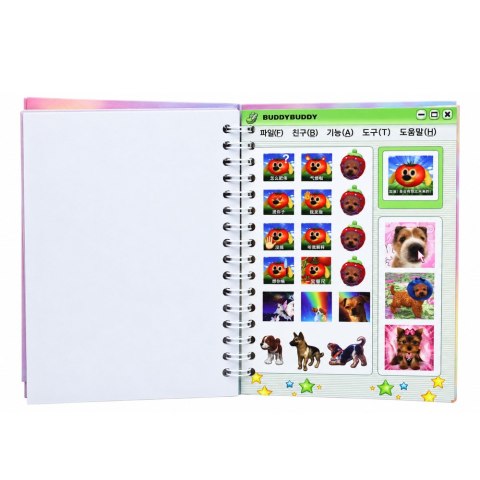 Zeszyt z Naklejkami Rasy Piesków Album 800 Naklejek Błyszczące Matowe Psy