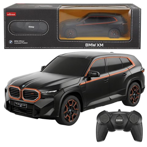 Auto BMW XM Samochód Zdalnie Sterowany RC Rastar Czarne 1:24