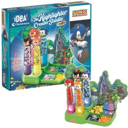 Idea Art Zestaw Fabryka Markerów Zakreślaczy 4 sztuki Sonic Clementoni 18424