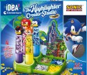 Idea Art Zestaw Fabryka Markerów Zakreślaczy 4 sztuki Sonic Clementoni 18424