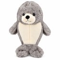 Pluszowa Foka Przytulanka Maskotka Foczka Biało-Szara 25 cm