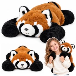Pluszowa Panda Czerwona Przytulanka Maskotka Długie Łapy Czarno-Ruda 60cm