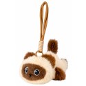 Pluszowy Kotek Maskotka Brelok Do Plecaka Torby Kremowy Brązowy 12cm