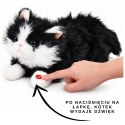 Pluszowy Kotek Maskotka Przytulanka Dźwięki Miauczenia Biało-Czarny 40cm