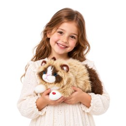Pluszowy Kotek Maskotka Przytulanka Z Dźwiękami Miauczenia Beżowy 40 cm