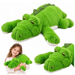 Pluszowy Krokodyl Maskotka Przytulanka Obciążeniowe Łapki Zielony 45 cm