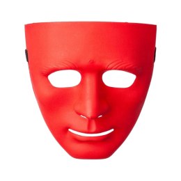 Maska Anonim Karnawałowa Halloweenowa Na Gumce Biała Czerwona