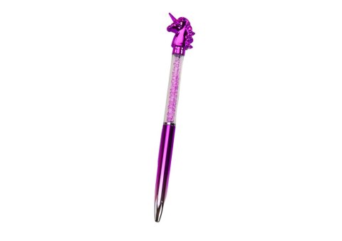 Długopis Z Jednorożcem Diamenciki Niebieski Wkład 0.7mm Mix