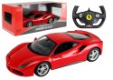 Auto Samochód Zdalnie Sterowany RC Ferrari 488 GTB Pilot Czerwone 1:14