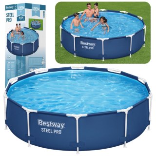Basen Ogrodowy Stelażowy 305 x 76 cm Niebieski Klasyczny Bestway 56677
