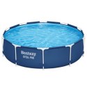 Basen Ogrodowy Stelażowy 305 x 76 cm Niebieski Klasyczny Bestway 56677