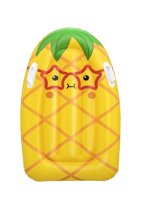 Dmuchana Deska Do Pływania Z Uchwytami Ananas Żółta 84 x 56 cm Bestway 42049