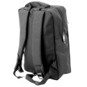 Plecak Miejski Biznesowy USB Przegroda Środkowa Czarny 14L 40cm