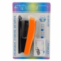 Zszywacz Biurowy Pomarańczowy Do 30 Kartek Zestaw Zszywek 24/6 13cm