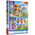 Puzzle - 2x70 - Psi Patrol rządzi - Trefl 34441