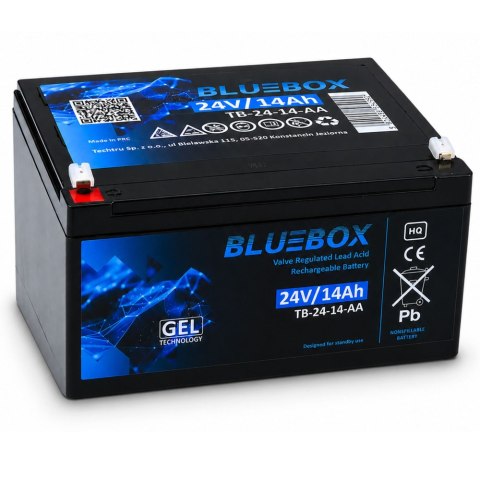BLUEBOX Akumulator Żelowy VRLA AGM 24V14Ah Do Auta Na Akumulator