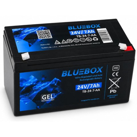 BLUEBOX Akumulator Żelowy VRLA AGM 24V7Ah Do Auta Na Akumulator