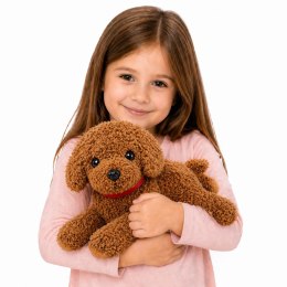 Pluszowy Piesek Pudel Maskotka Przytulanka Obciążeniowe Łapki Obroża 30cm