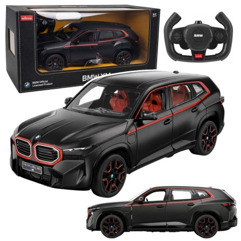 Auto BMW XM Samochód Zdalnie Sterowany RC Rastar Czarne 1:14