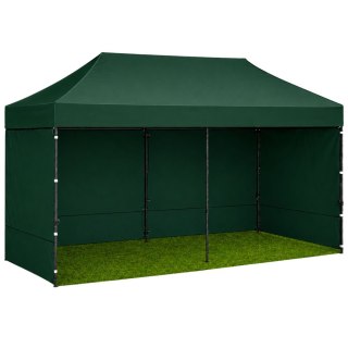 Namiot Ekspresowy Ogrodowy Cateringowy Pawilon Handlowy Zielony 3x6 M