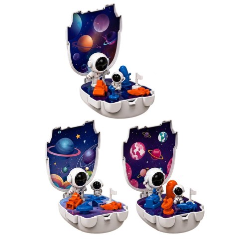 Mini Baza Figurki Kosmonauta Zestaw Kosmiczny Planety Space Mini World