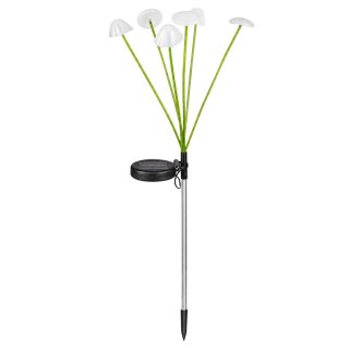 Lampka Solarna Ogrodowa Dekoracyjna Grzybki Ciepłe Światło LED 70cm