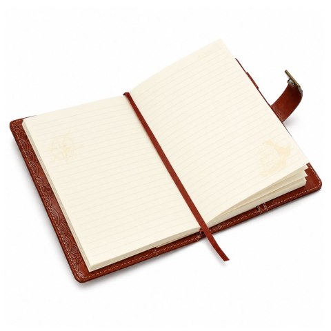 Notatnik Dziennik Notes Na Hasło Szyfr Eko Skóra Brązowy Ze Sterem A5