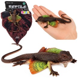 Jaszczurka Agama Błoniasta Gumowa Figurka Rozciągliwa Realistyczna 13 cm