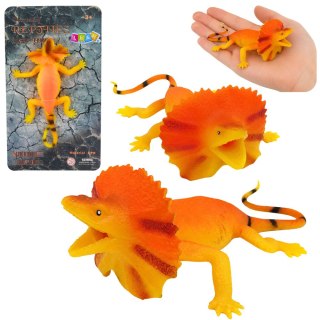 Jaszczurka Kołnierzasta Gumowa Figurka Rozciągliwa Realistyczna 19cm