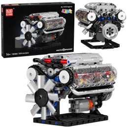 Klocki Konstrukcyjne Silnik V8 Model Mechaniczny Ruchome Tłoki 552 el.