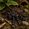 Pająk Tarantula Gumowa Figurka Rozciągliwa Realistyczna Czarny 10 cm