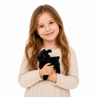 Pluszowa Maskotka Przytulanka Mała Koza Dla Dzieci Czarna 16 cm