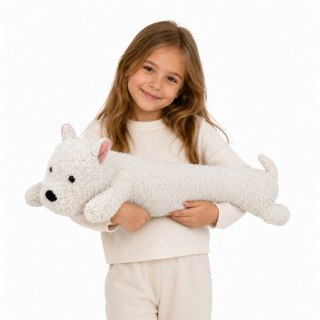 Pluszowy Pies West Highland Przytulanka Maskotka Biały 60 cm