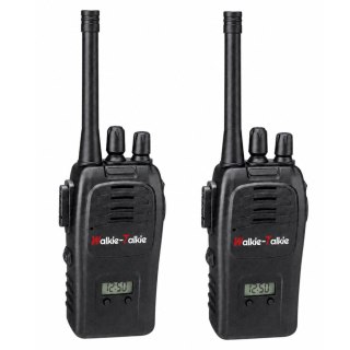Krótkofalówki Walkie Talkie USB Redukcja Szumów Czarne Zasięg 200M