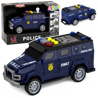 Samochód Pojazd Jednostki Specjalnej SWAT Światła Dźwięki Granatowy 1:32
