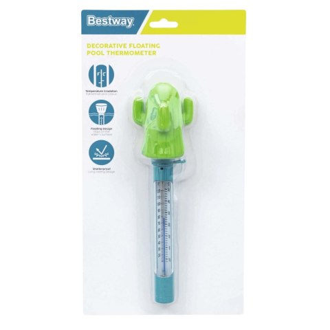 Termometr Pływający Do Basenu Spa Kaktus Zielony Bestway 58763