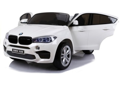 Auto Na Akumulator NOWE BMW X6M SUV Światła LED MP3 Pilot Białe