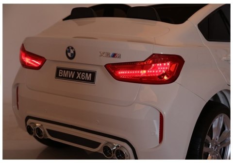 Auto Na Akumulator NOWE BMW X6M SUV Światła LED MP3 Pilot Białe