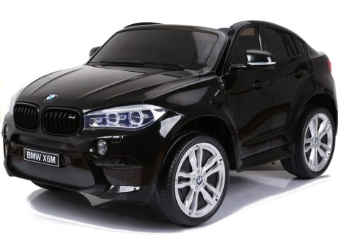 Auto Na Akumulator Nowe BMW X6M SUV Światła LED MP3 Czarne Lakierowane