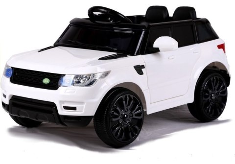 Auto na Akumulator HL1638 Dla Dzieci Światła LED MP3 Pilot Biały