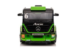 Auto Na Akumulator Ciężarówka Mercedes + Naczepa XMX622B Zielony LCD