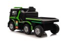 Auto Na Akumulator Ciężarówka Mercedes + Naczepa XMX622B Zielony LCD