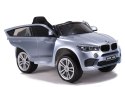 Auto na Akumulator BMW X6 SUV Światła LED Pilot Srebrny Lakierowany